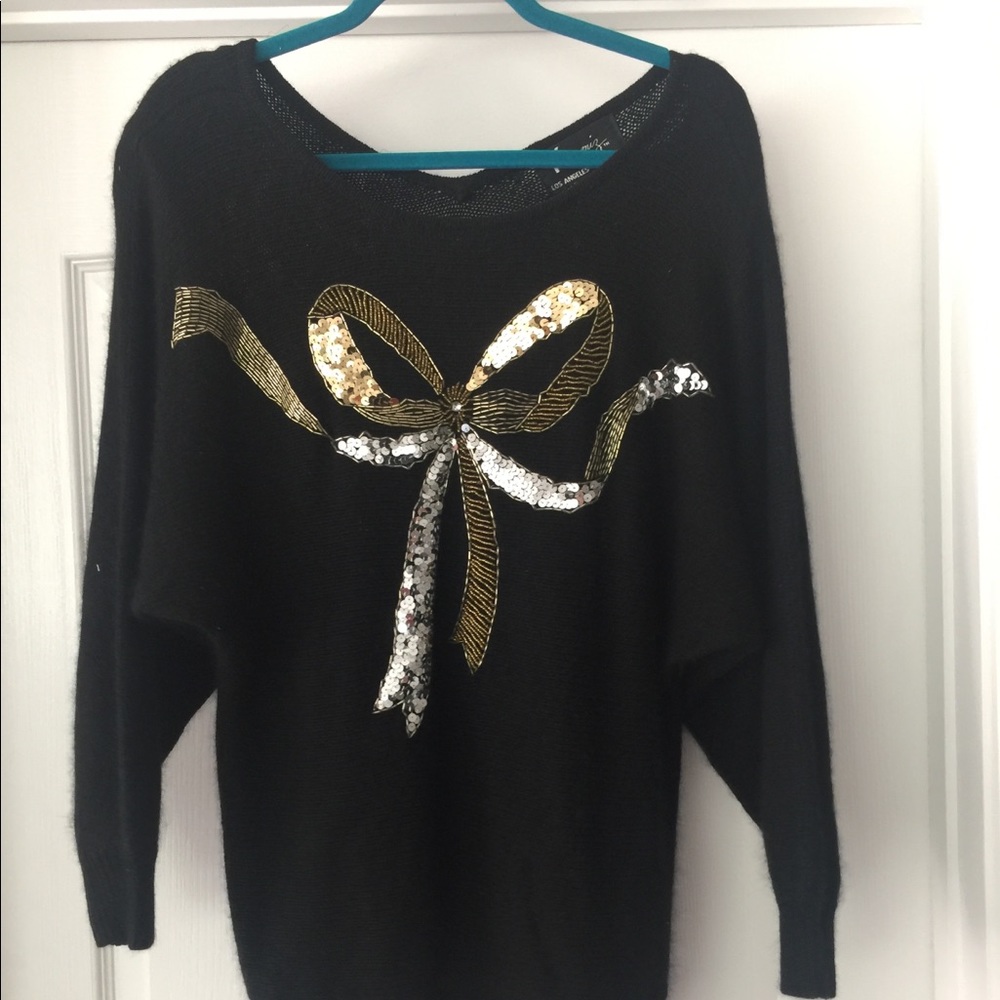Vintage shoulder pad 80's Sweater